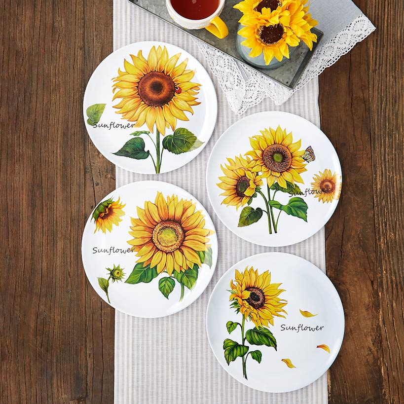 Summer Dining Melamine Plates Set of 4 - Image 2
