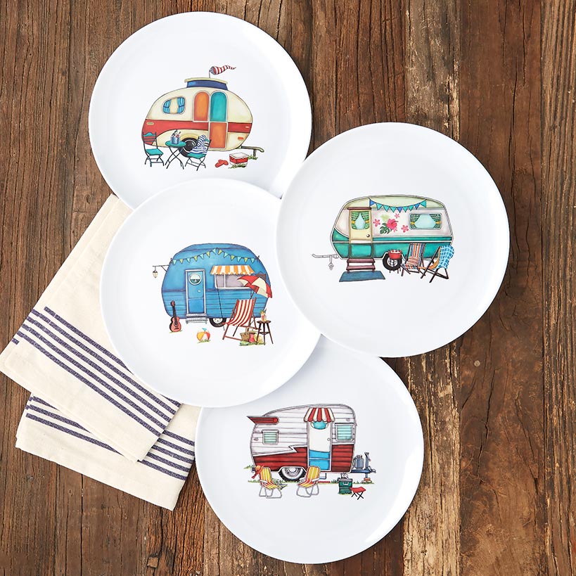 Summer Dining Melamine Plates Set of 4 - Image 3