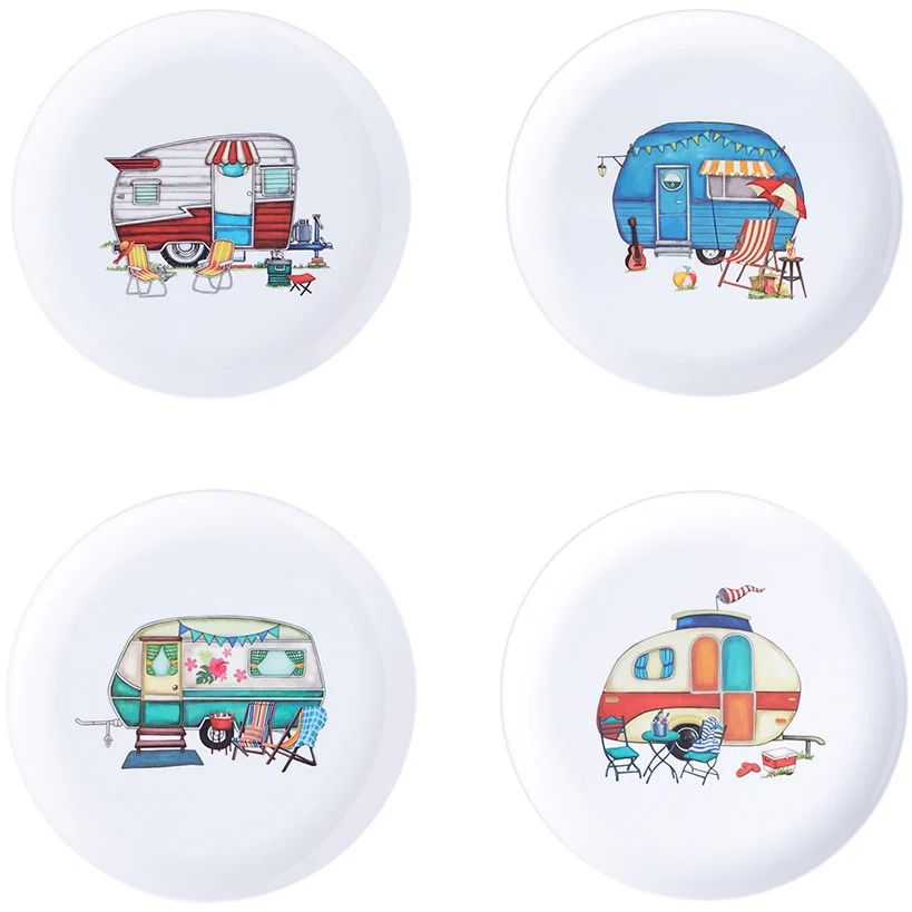 Summer Dining Melamine Plates Set of 4 - Image 6