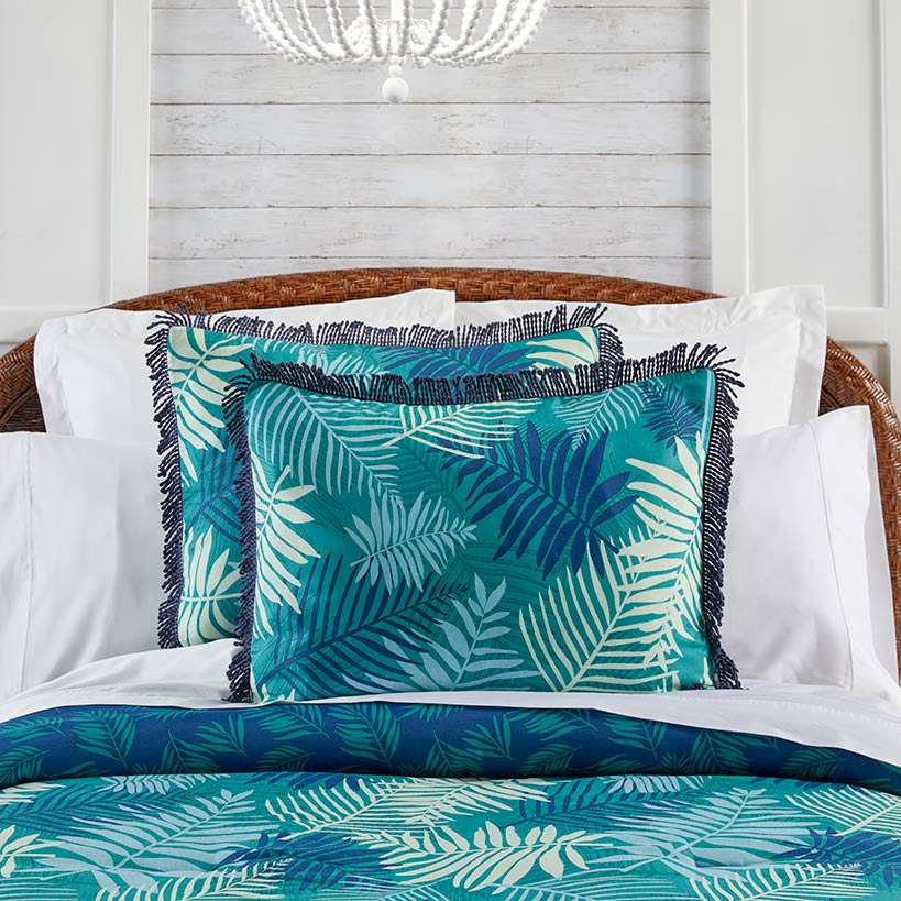 Summer Palm Reversible Comforter Set or Decorative Pillow - Image 3