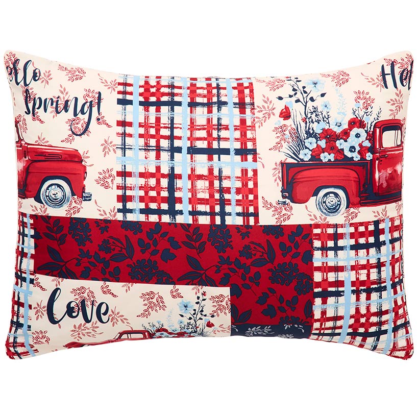 Summer Plaid Truck Complete Comforter Set with Sheets - Image 5