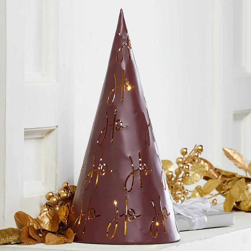 Tabletop Lighted Metal Tree - Image 3