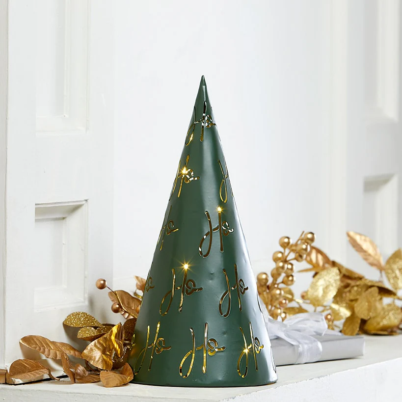 Tabletop Lighted Metal Tree - Image 5