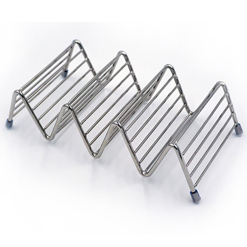 Taco Holder Stand Stainless Steel Set of 2 - Image 3