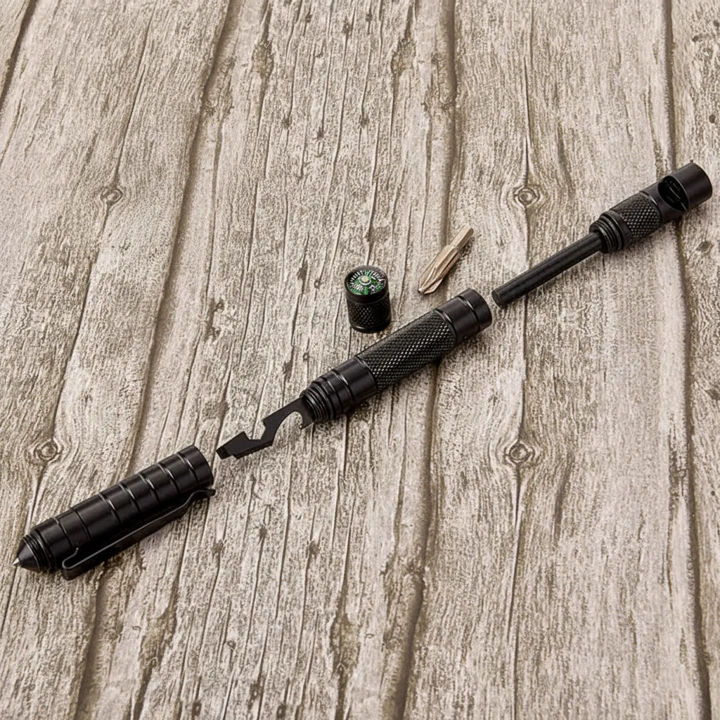 Tactical Multi-Tool Pen - Lightweight with Glass Breaker and Screwdriver