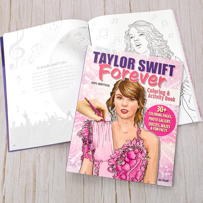 Taylor Swift Forever Coloring and Activity Book - Quizzes Puzzles Photos - Image 3