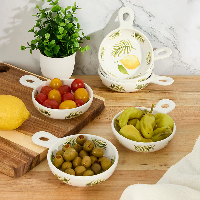 Temp-tations® Skillet-Shaped Ceramic Dip Bowls - Set of 6 - Image 2