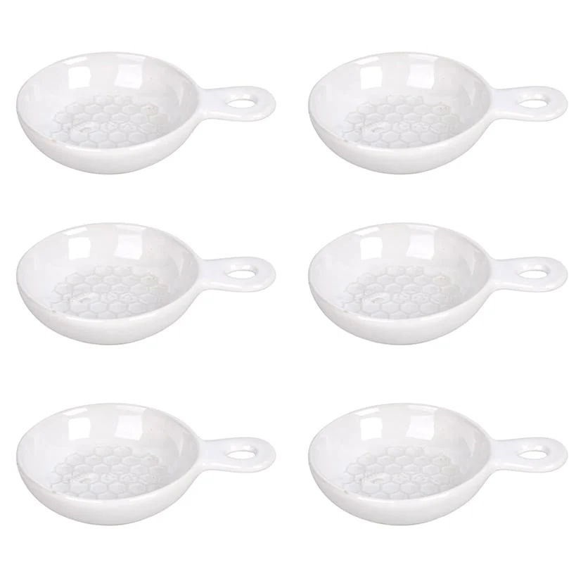 Temp-tations® Skillet-Shaped Ceramic Dip Bowls - Set of 6 - Image 4