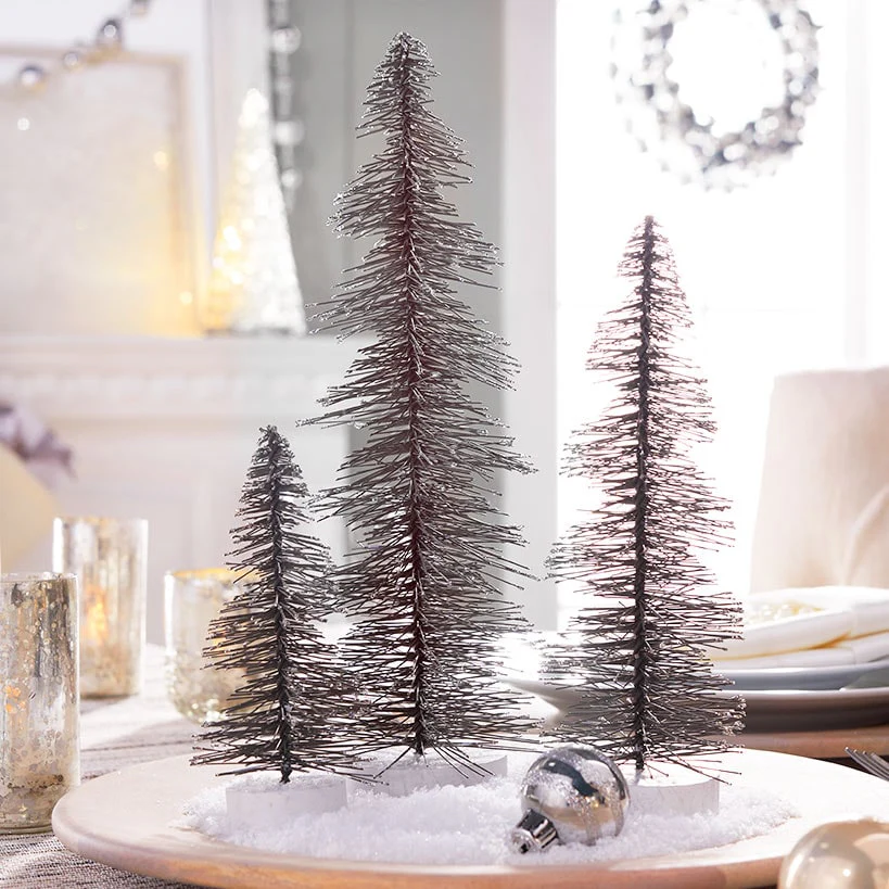 Textured Bottlebrush Trees