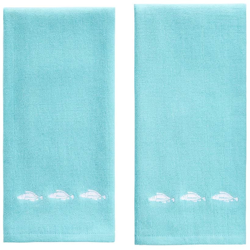 Tisa Fish Shower Curtain, Bath Rug, Hand Towels, Valance, or Hooks - Image 4