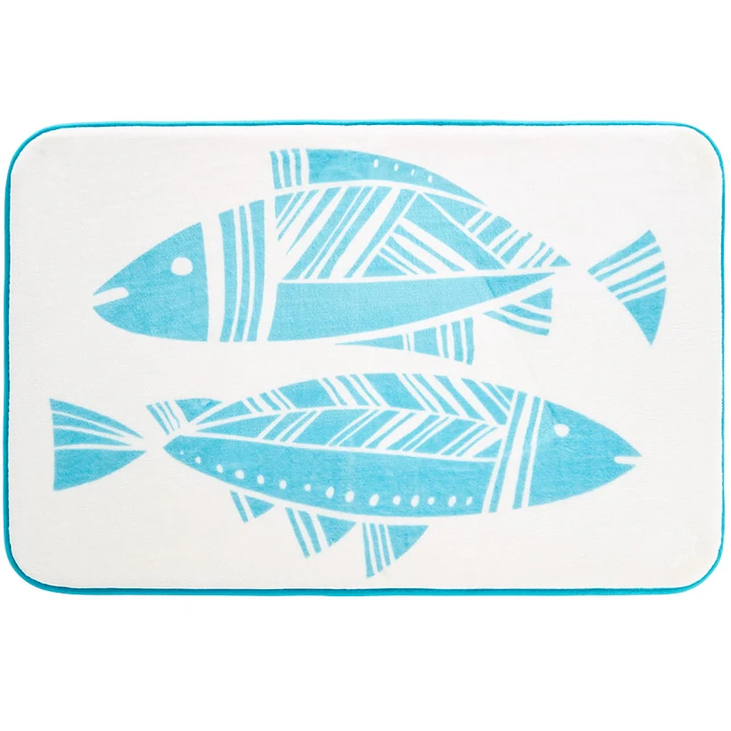 Tisa Fish Shower Curtain, Bath Rug, Hand Towels, Valance, or Hooks - Image 7