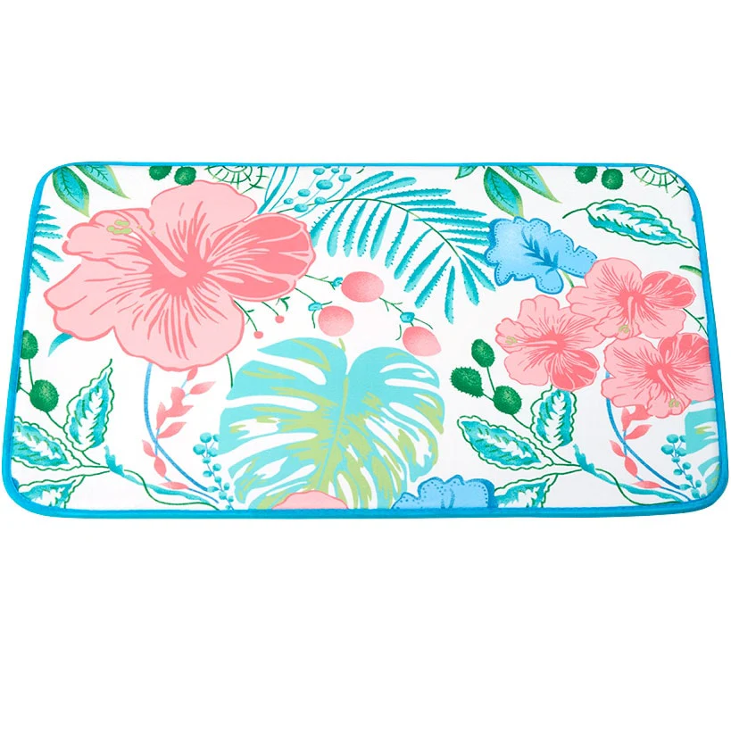 Tropical Garden Shower Curtain, Bath Rug, Hand Towels, Valance, or Hooks - Image 5