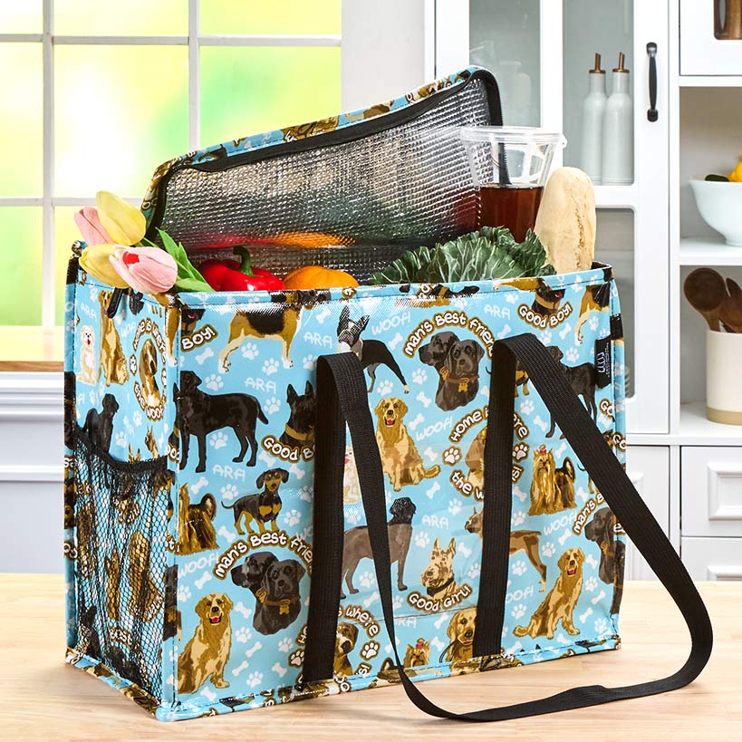 Two Lumps of Sugar Insulated Shopping Bag Foldable Reusable Cooler Tote - Image 5