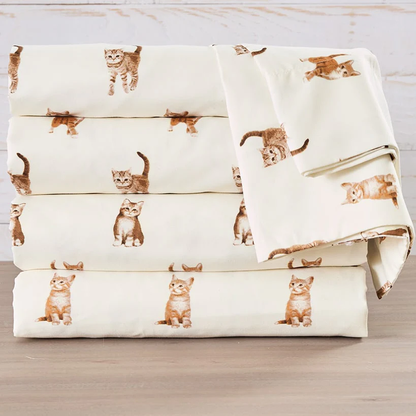 Ultra-Soft Microfiber Sheet Set Cats and Dogs - Image 6