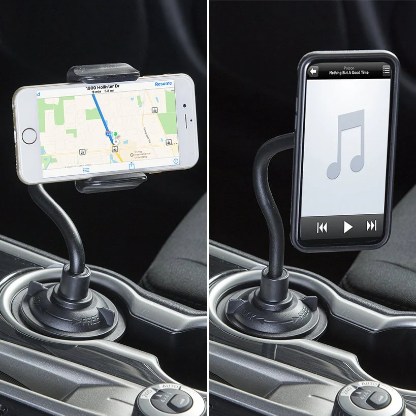 Universal Flexible Car Cup Phone Holder Magnetic Or Non-Magnetic