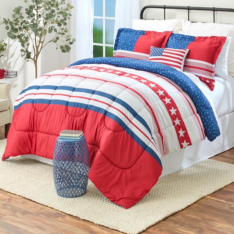 USA Striped Accent Pillow - Image 3