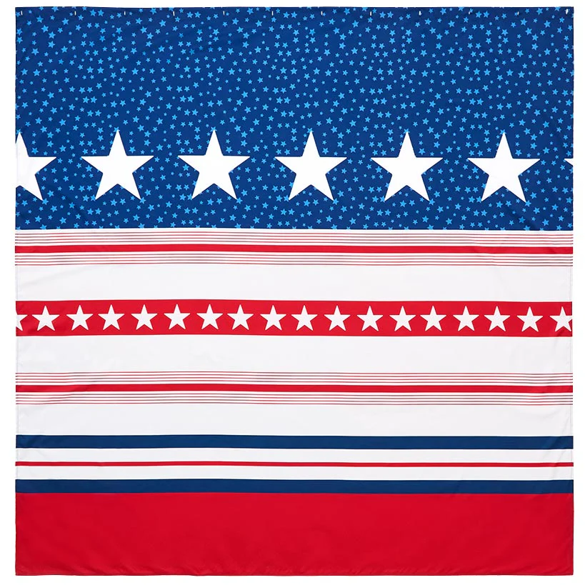 USA Striped Shower Curtain - Image 2