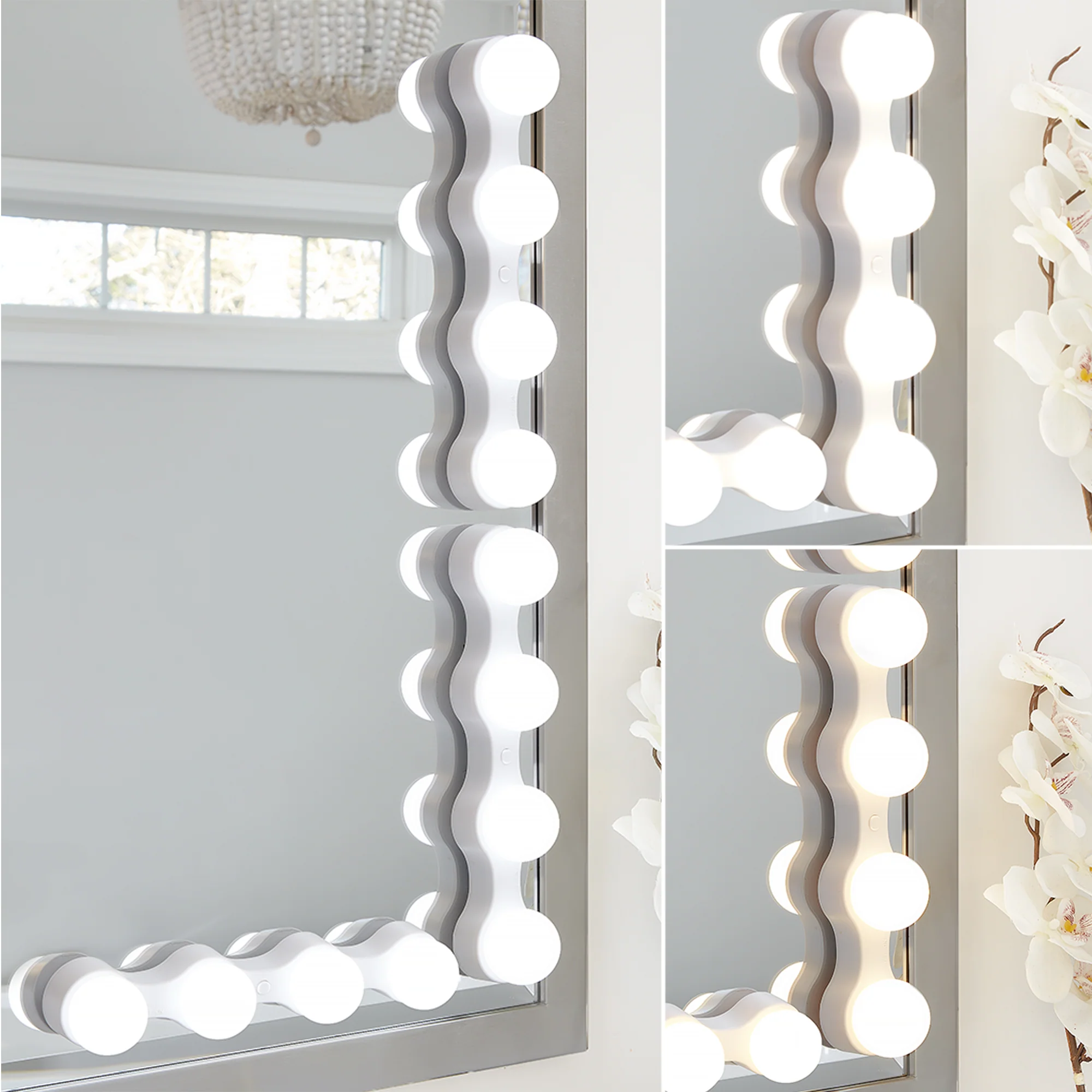 Vanity LED Lights With Suction Cups - Battery Operated