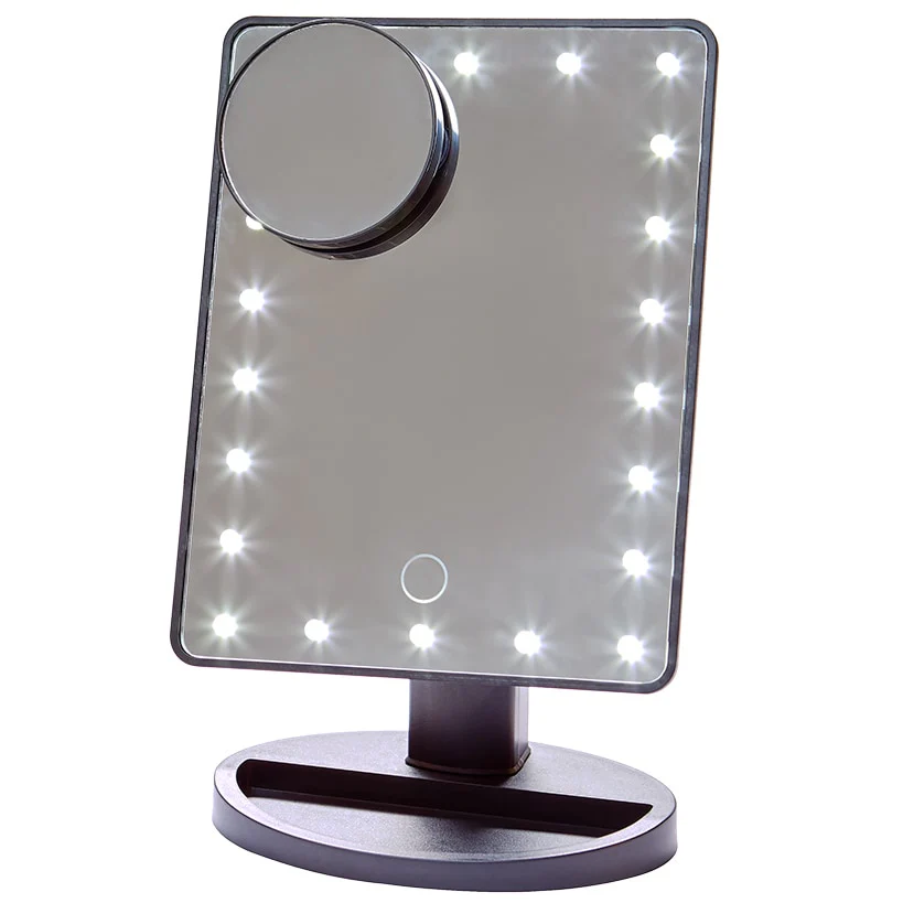 Vanity Mirror Make Up Mirror with Light Portable Touch Screen - Image 2