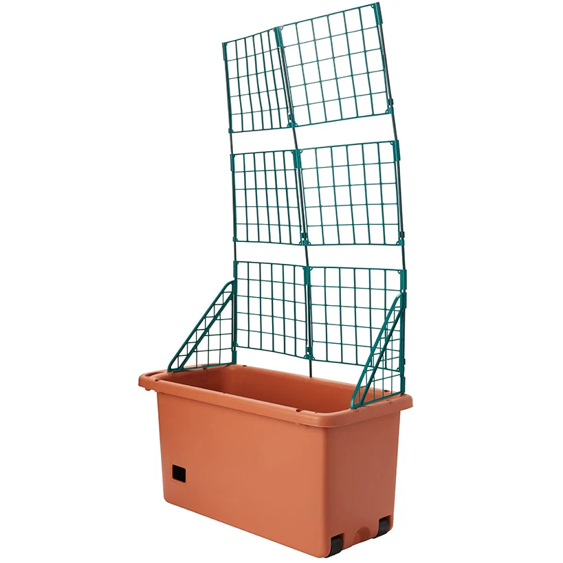 Vegetable Planter With Wheels And Trellis - 58 Inch Self Watering - Image 3