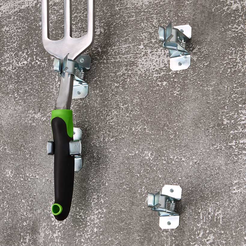 Wall Clamps Set Of 10 Spring Grip For Brooms Mops Rakes Organization - Image 3
