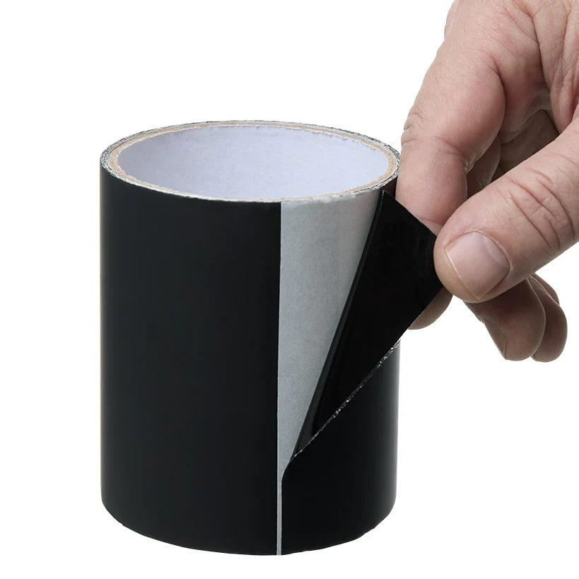 WaterProof Repair Black Tape For Indoor And Outdoor 4" X 5' - Image 2