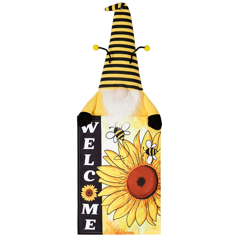 Welcome Fence Flags Ladybug Gnome and Bee Gnome Decorations - Image 5