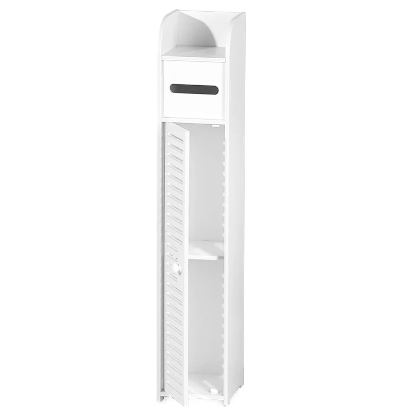 White Bathroom Storage Cabinet - Image 4