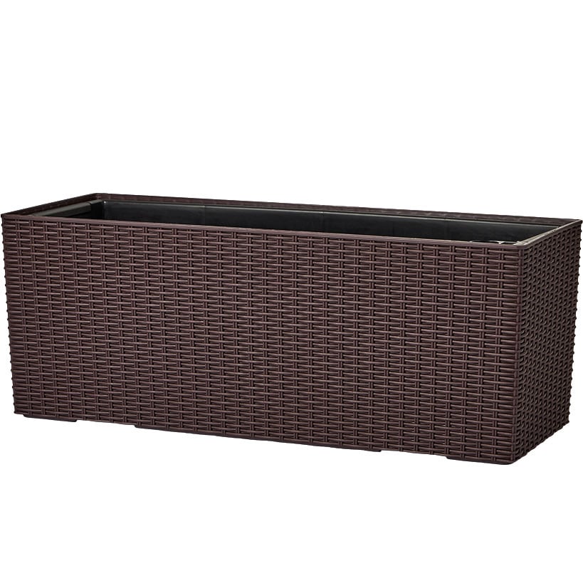 Wicker-Look Rectangle Planter - Image 5
