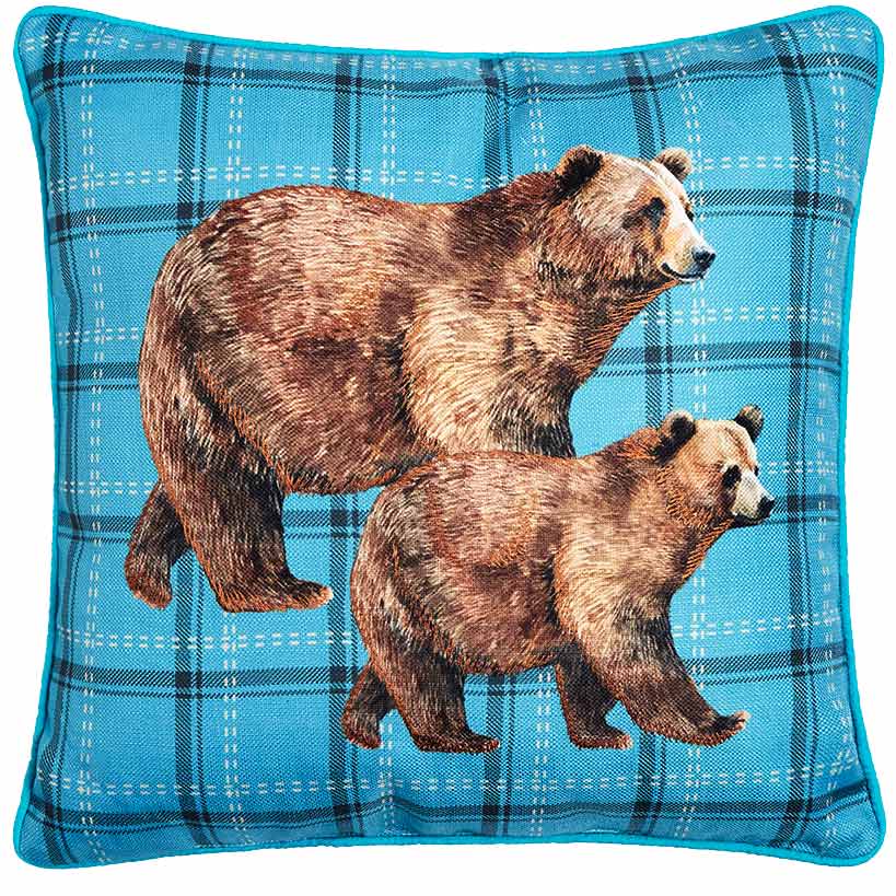 Wildlife Explorer Embroidered Decorative Pillow - Image 3