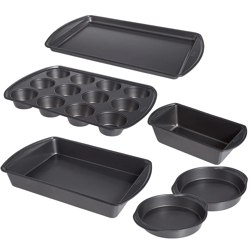 Wilton Nonstick Baking Pan Gift Set - Loaf, Round, Oblong, Muffin - Image 9