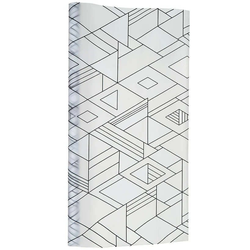 Window Film PVC Embossed In Geometric Ivy Or Square Design - Image 2