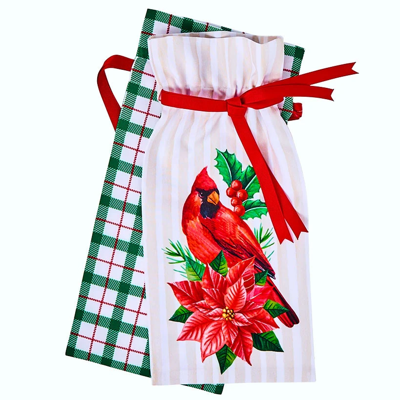 Wine Gift Bags Set of 2 Holiday Whiskey Bourbon Liquor - Image 3
