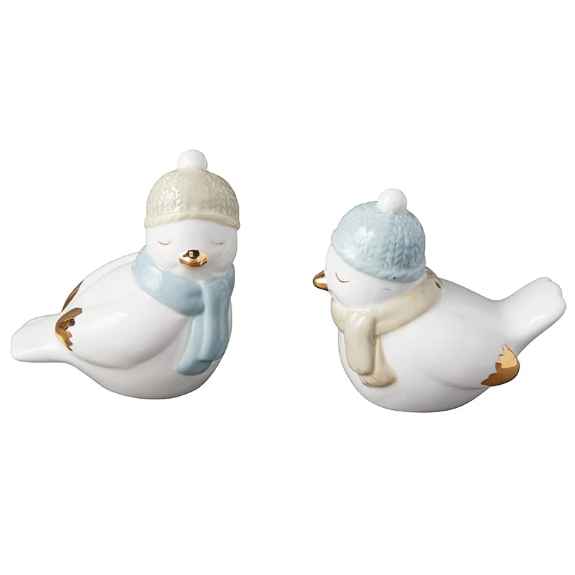 Winter Birds Salt and Pepper Shakers