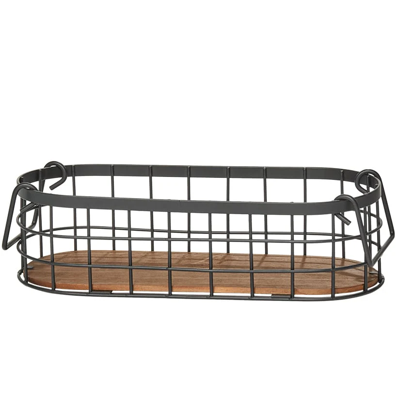 Wire Kitchen Countertop Fruit Baskets - Set of 2 - Image 2