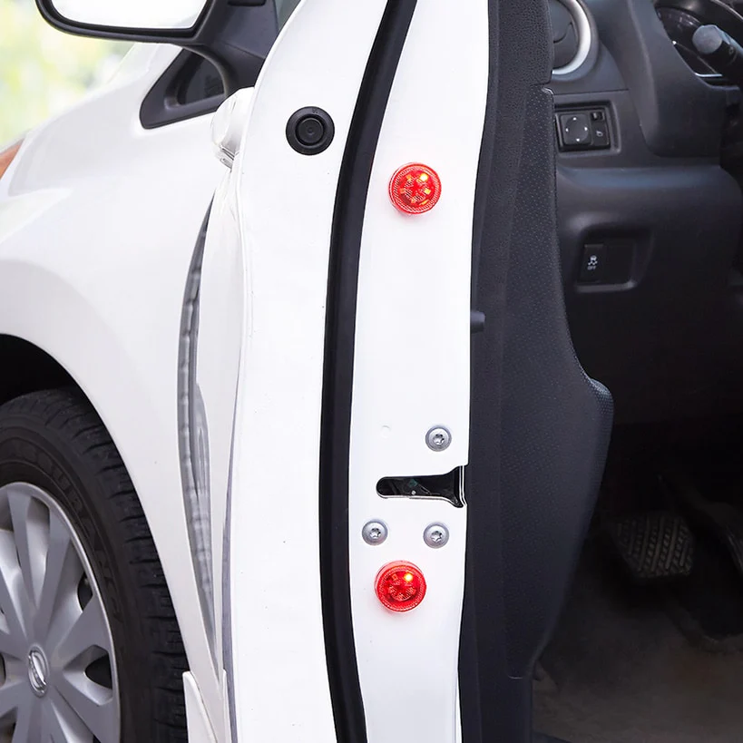 Wireless Car Door LED Warning Roadside Safety Light Set of 2