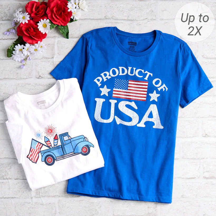 Women's Americana Short Sleeve Graphic T-Shirt