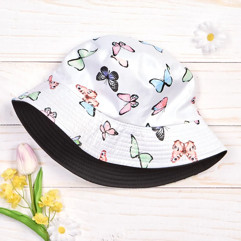 Women's Butterfly Summer Bucket Hat - Image 2