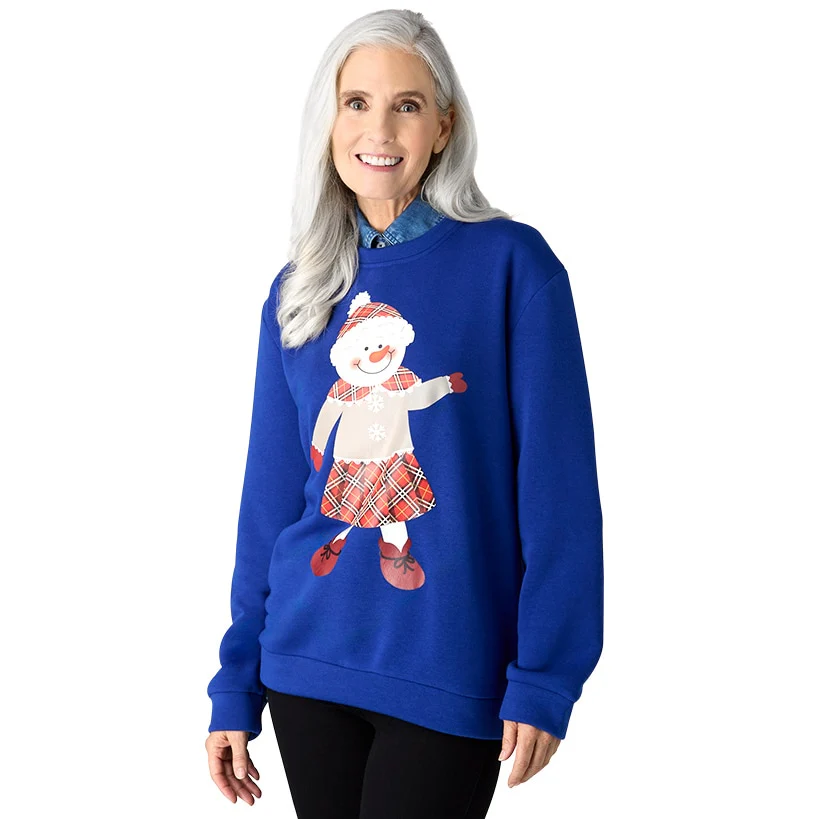 Women's Crew Neck Christmas Sweatshirt - Image 6