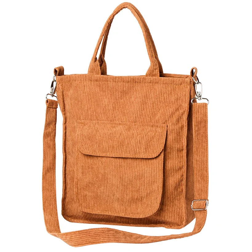 Women's Corduroy Crossbody Purse - Image 4
