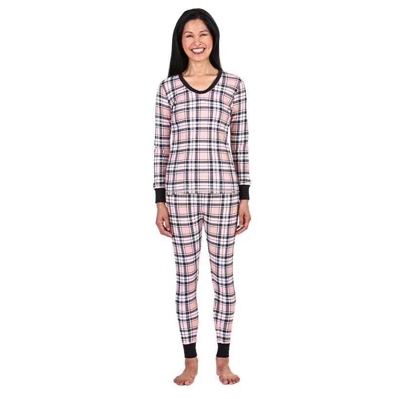 Women's Isotoner Waffle Knit Thermal Sets - Image 3