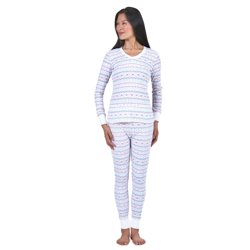 Women's Isotoner Waffle Knit Thermal Sets - Image 4