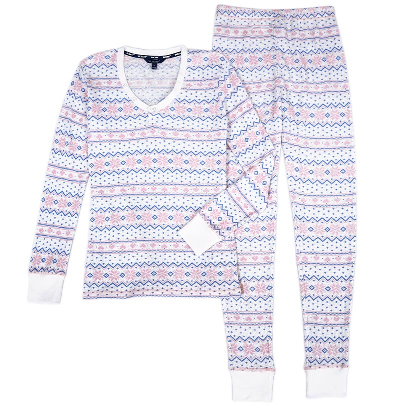 Women's Isotoner Waffle Knit Thermal Sets - Image 8