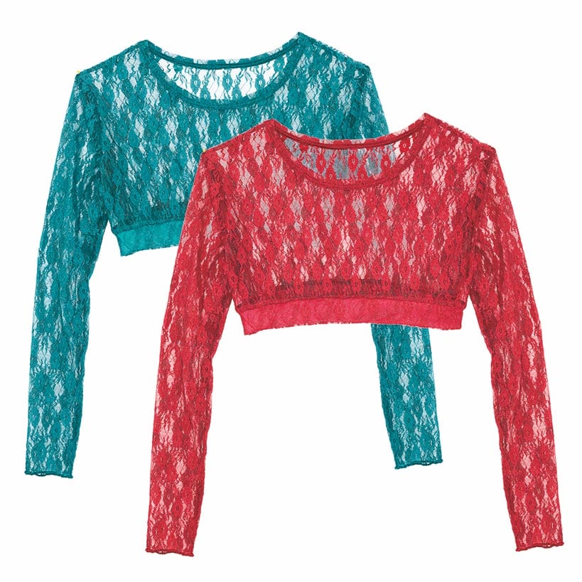 Women's Lace Layering Tops Set of 2 - Size 2X