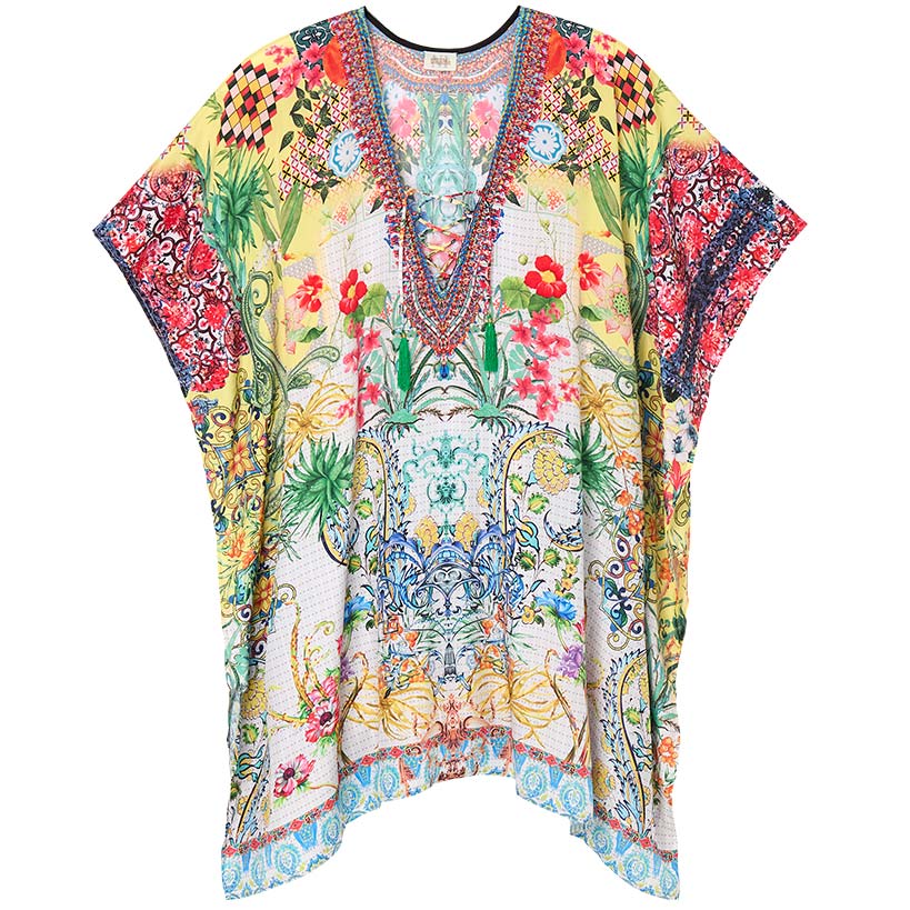 Women's Lace-Up Swimsuit Cover-Up Kaftan - Image 2