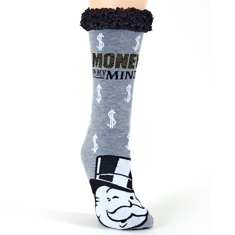 Women's Licensed Monopoly Plush Slipper Socks - Image 2