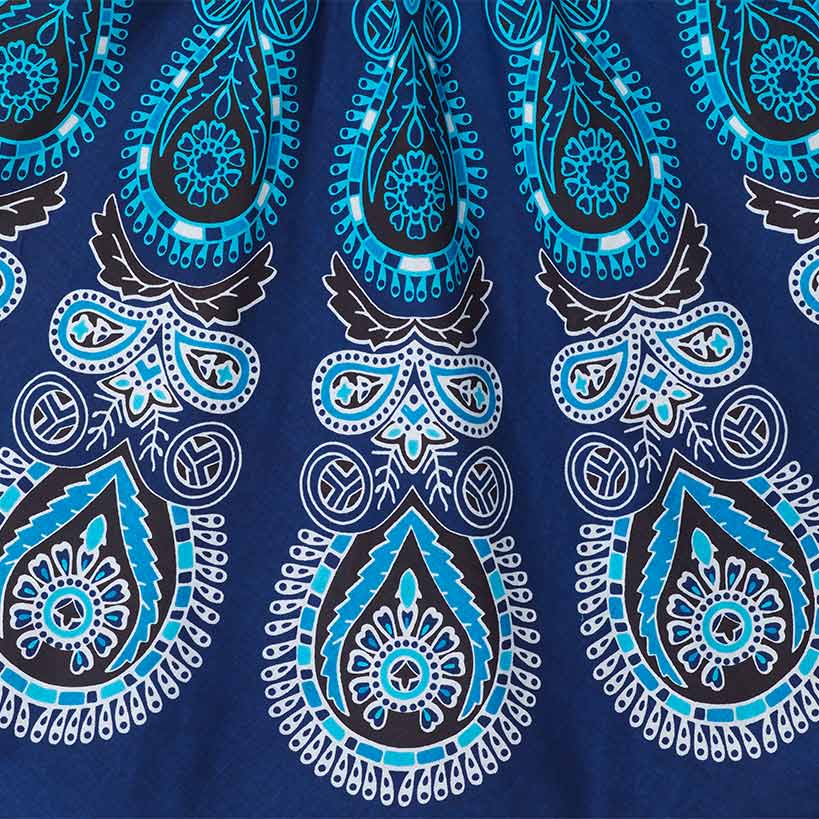 Women's Midi Circle Skirt in Paisley Print - Image 4