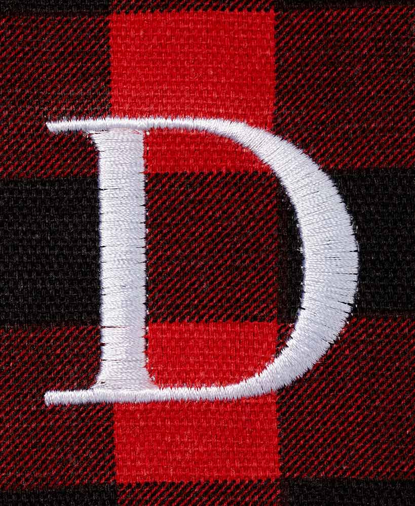 Women's Monogram Red Buffalo Plaid Tote Bag with Matching Purse Set - Image 5