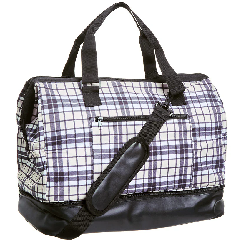 Women's Plaid Travel Duffle Bag - Image 5