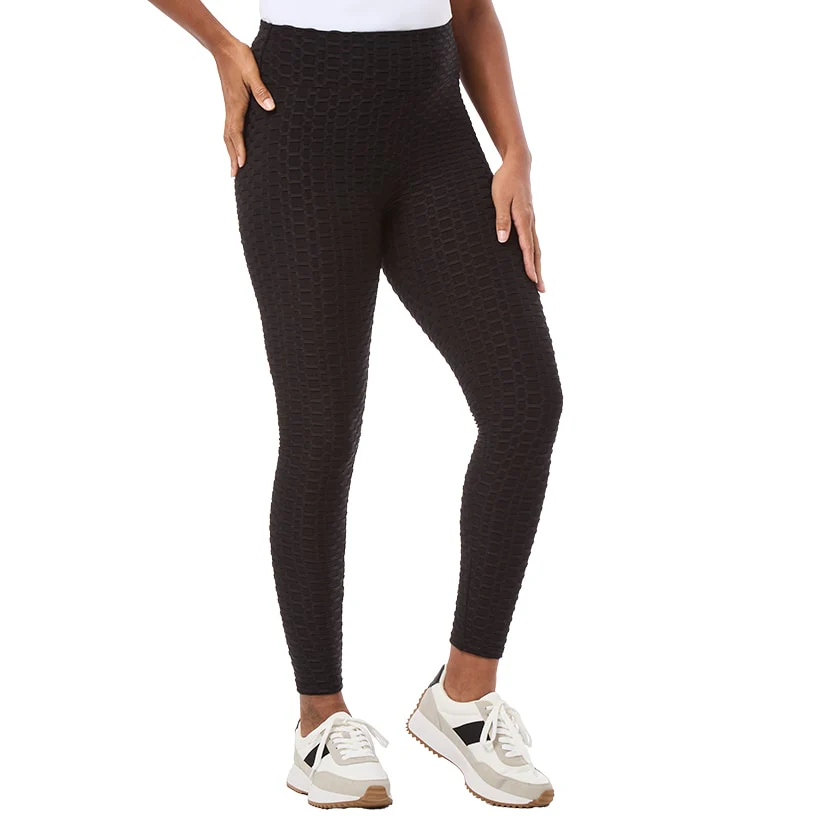 Women's Ribbed Yoga Leggings - Image 7